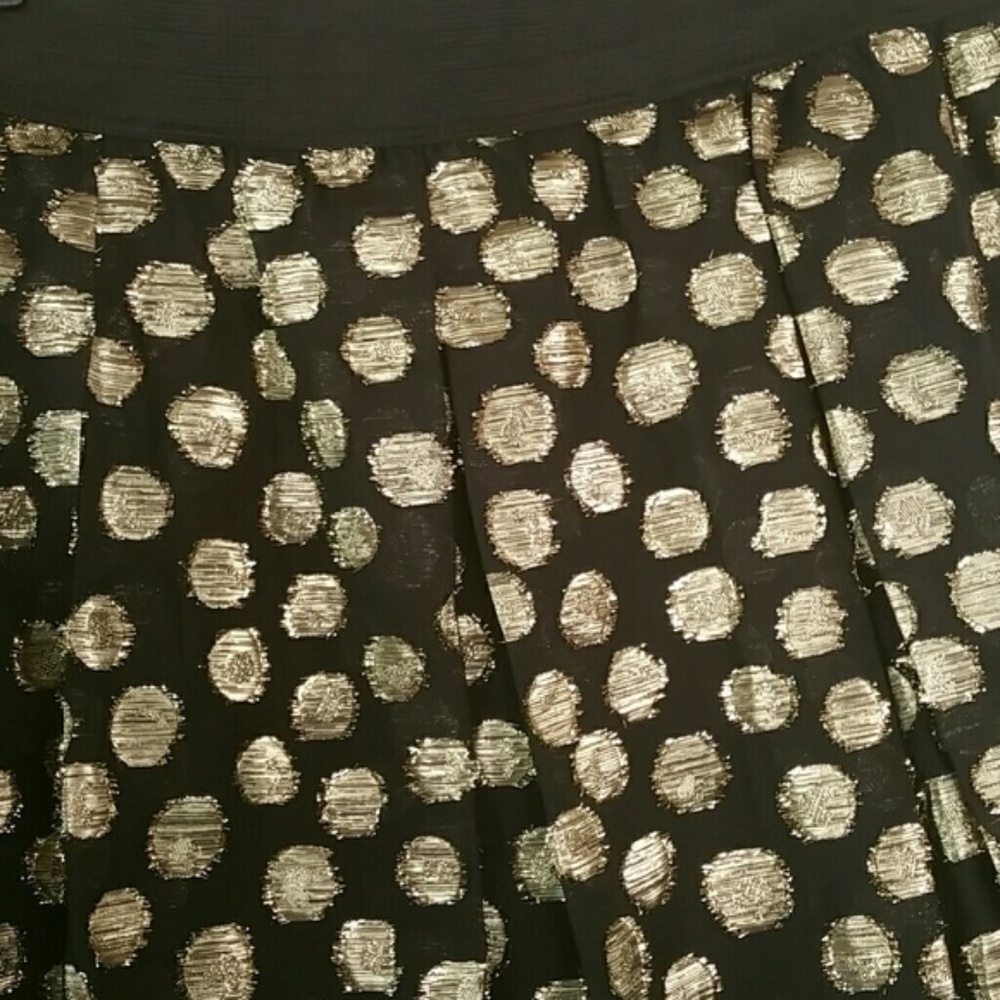 NWT RONNI NICOLE EVENINGS Metallic Dot Tulle Skirt - Picture 5 of 5
